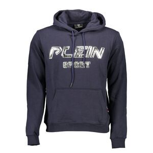 Plein Sport Blue Cotton Men's Hooded Men's Sweatshirt